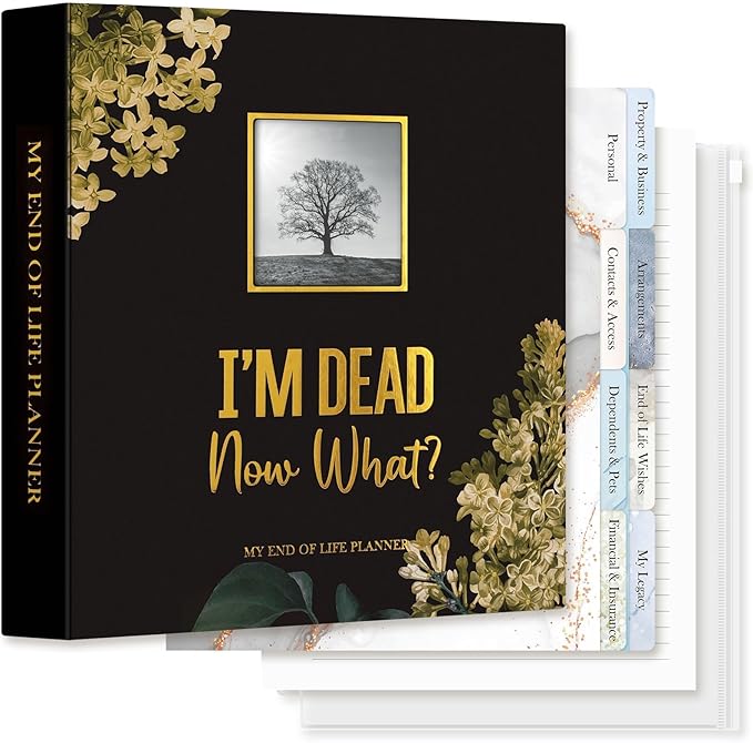 Lanpn End of Life Binder Organizer Death Planner 8.5"x11", Final Wishes & by Lanpn