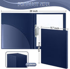 Teling 12 Pack Punchless Clamp Binder Folder 8.5 x 11 Inch Ringless Binder Holds - Image 2