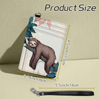 BWEGRHE Small Travel Wallets, Sloth Slim Minimalist Front Pocket Wallet - Image 2
