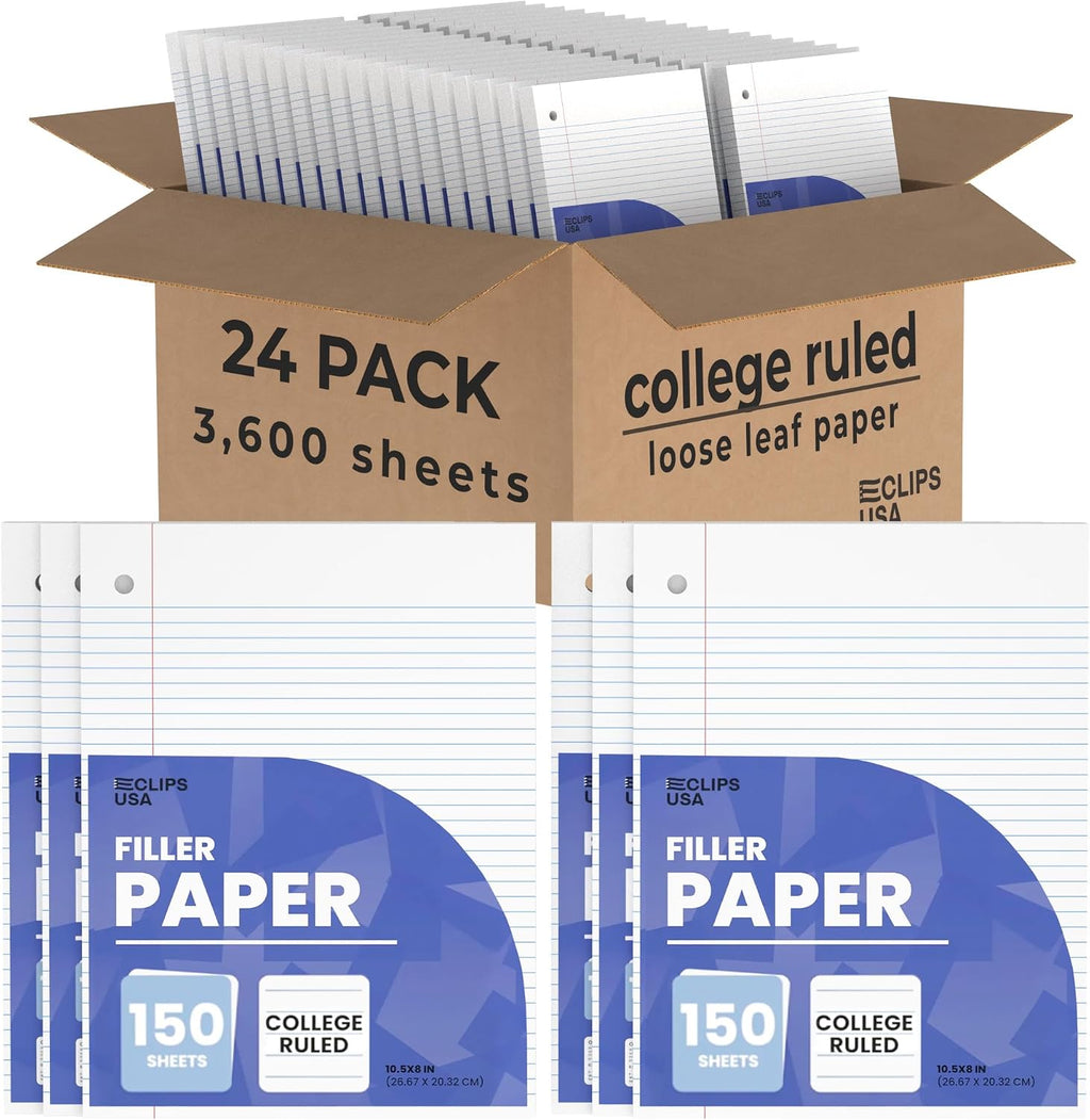 Loose Leaf Paper College Ruled Notebook Paper College Ruled Lined Writing
