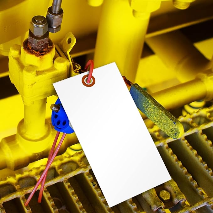 SmartSign 6.25 x 3.125 inch Blank White Shipping Tags - Image 4