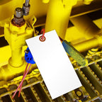 SmartSign 6.25 x 3.125 inch Blank White Shipping Tags - Image 4