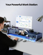 vaydeer all-in-one dual monitor stand riser with 2, package contents