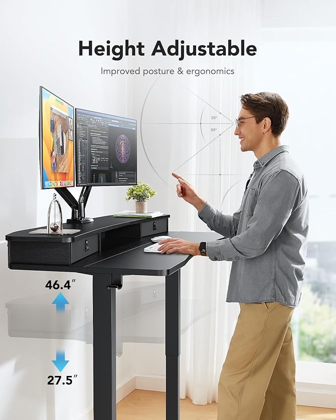 HUANUO 48″ x 24″ Electric Standing Desk - Image 5