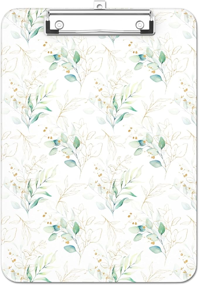 Luminzo Plastic Cute Clipboard Low-Profile Metal Clip, A4 Letter Size 9 x 12.5 by Unknown