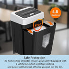 Bonsaii 15-Sheet Cross-Cut Paper Shredder, Heavy-Duty Office Use, 35-Min - Image 5