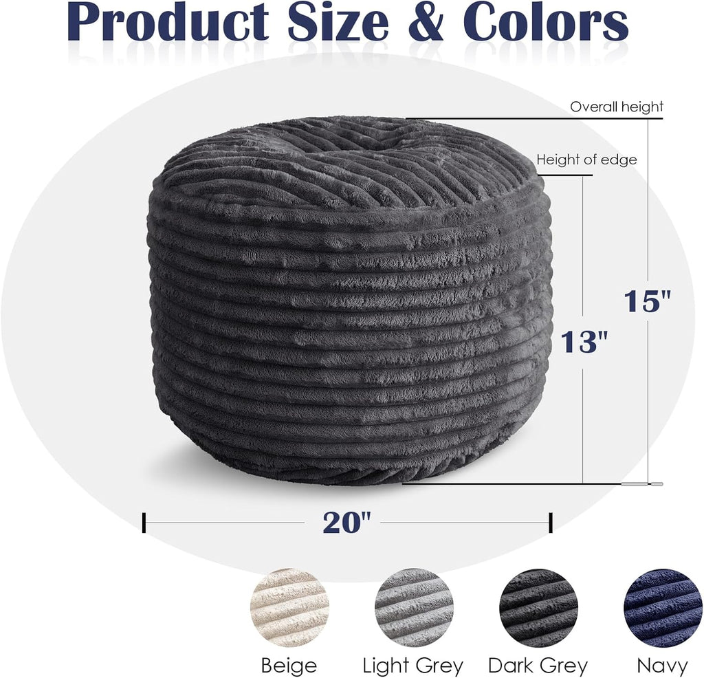 shouren stuffed round ottoman,pouf ottoman foot rest,20 x shown in use