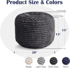 shouren stuffed round ottoman,pouf ottoman foot rest,20 x shown in use