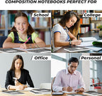 Rosmonde College Ruled Composition Notebooks 5 Pack, 200 Pages, 9-3/4" x 7-1/2" - Image 6