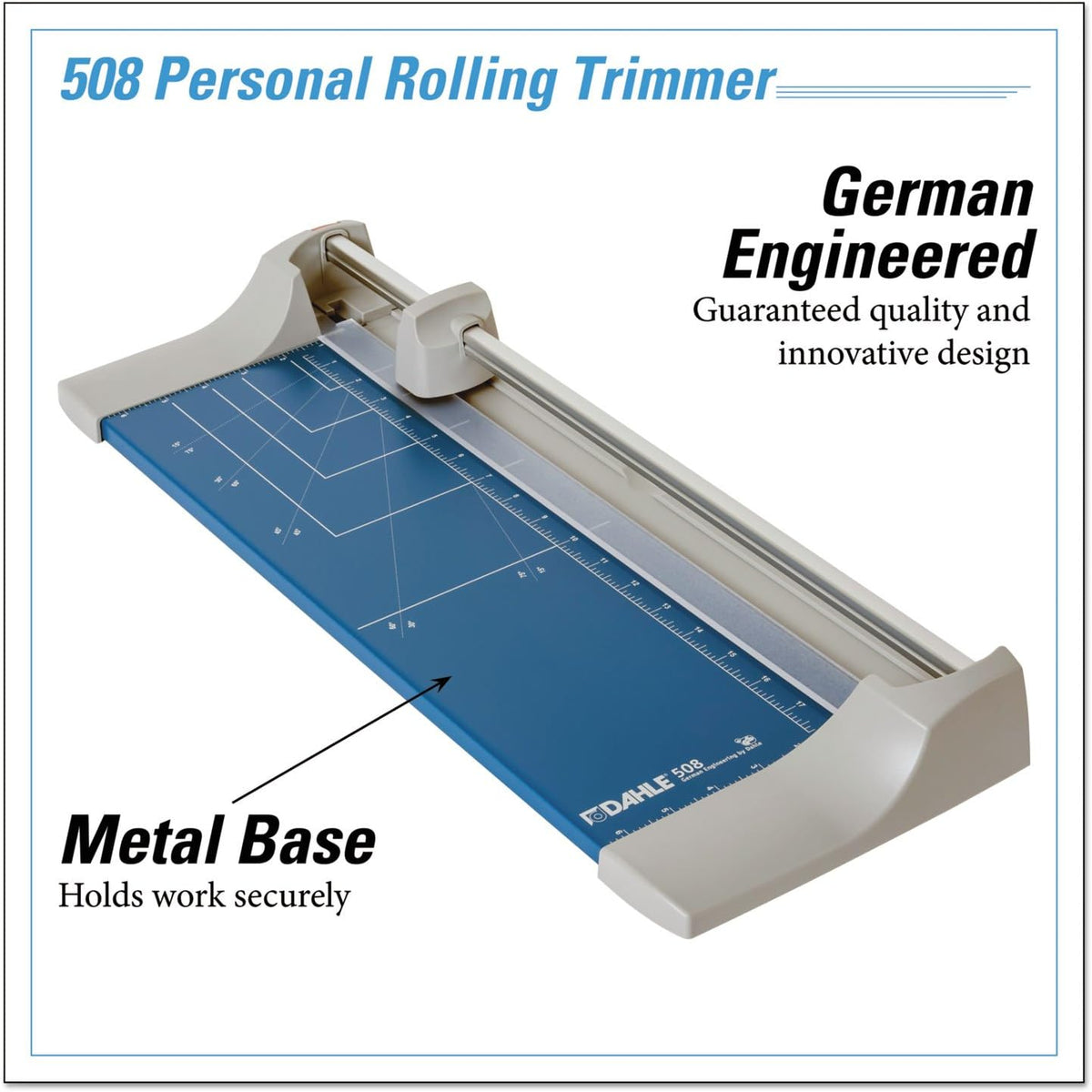 Dahle 508 Personal Rotary Trimmer, 18" Cut Length, 7 Sheet Capacity, Sel...
