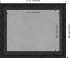 Amanti Art Black Framed Magnetic Board 20x24 Small Vision Board - Image 2