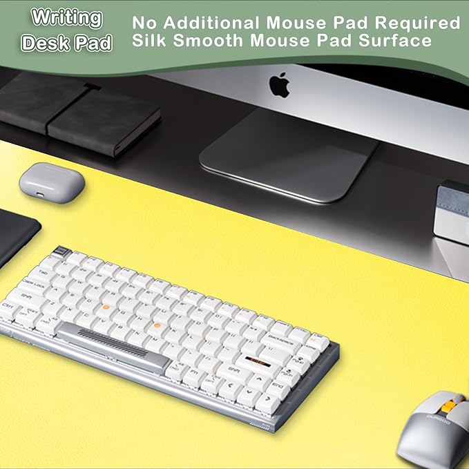 Boutilon Leather Desk Pad Protector, Non-Slip Mouse Pad, Laptop Desk Pad - Image 5