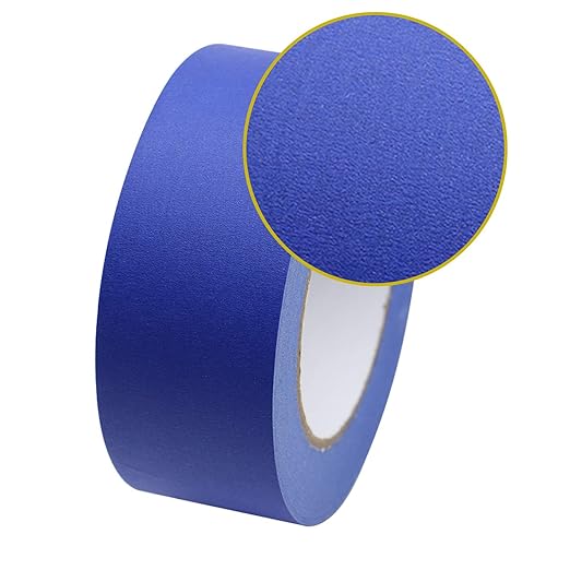 BOMEI PACK 4 Pack Blue Painters Tape, 1/2" 3/4" 1” 2” x 60yds, Clean Release - Image 4