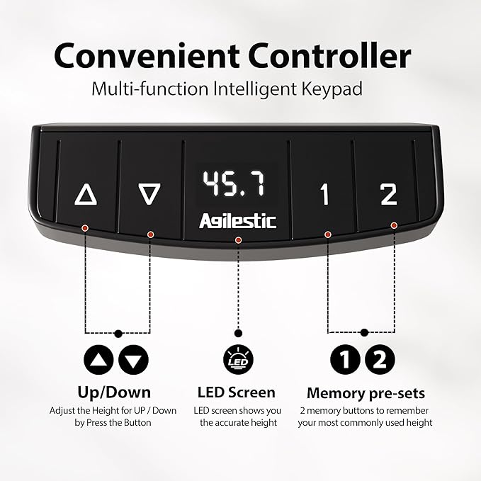 Agilestic 48 Inch Electric Standing Desk - Image 8