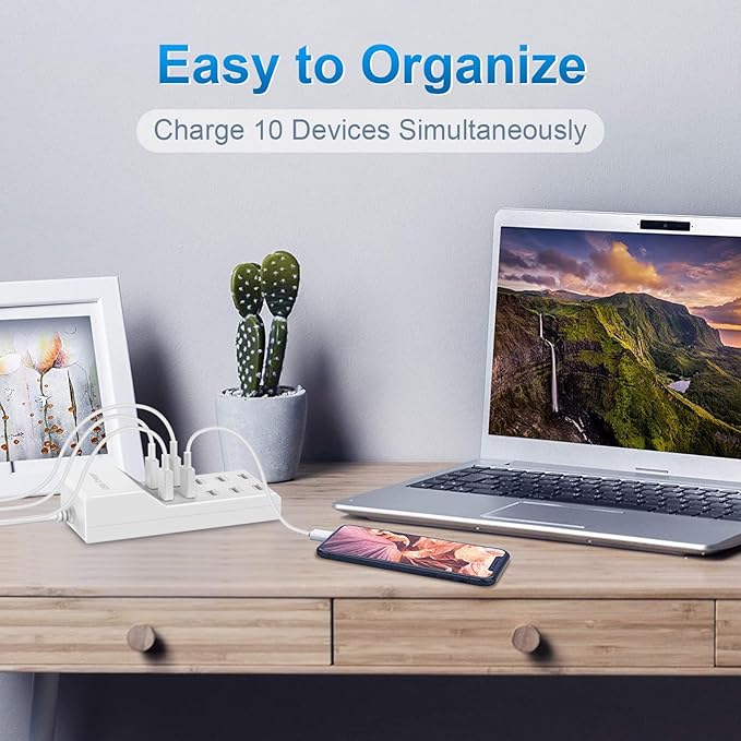 QIONMAR USB Wall Charger USB Charging Station - Image 5