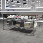 Regal Altair 21" Deep x 42" Wide x 14" Height Wire Shelving Kit | 2-Tier | NSF - Image 2