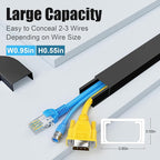 Yecaye Cord Hider, 113in Medium Cord Covers - Image 2
