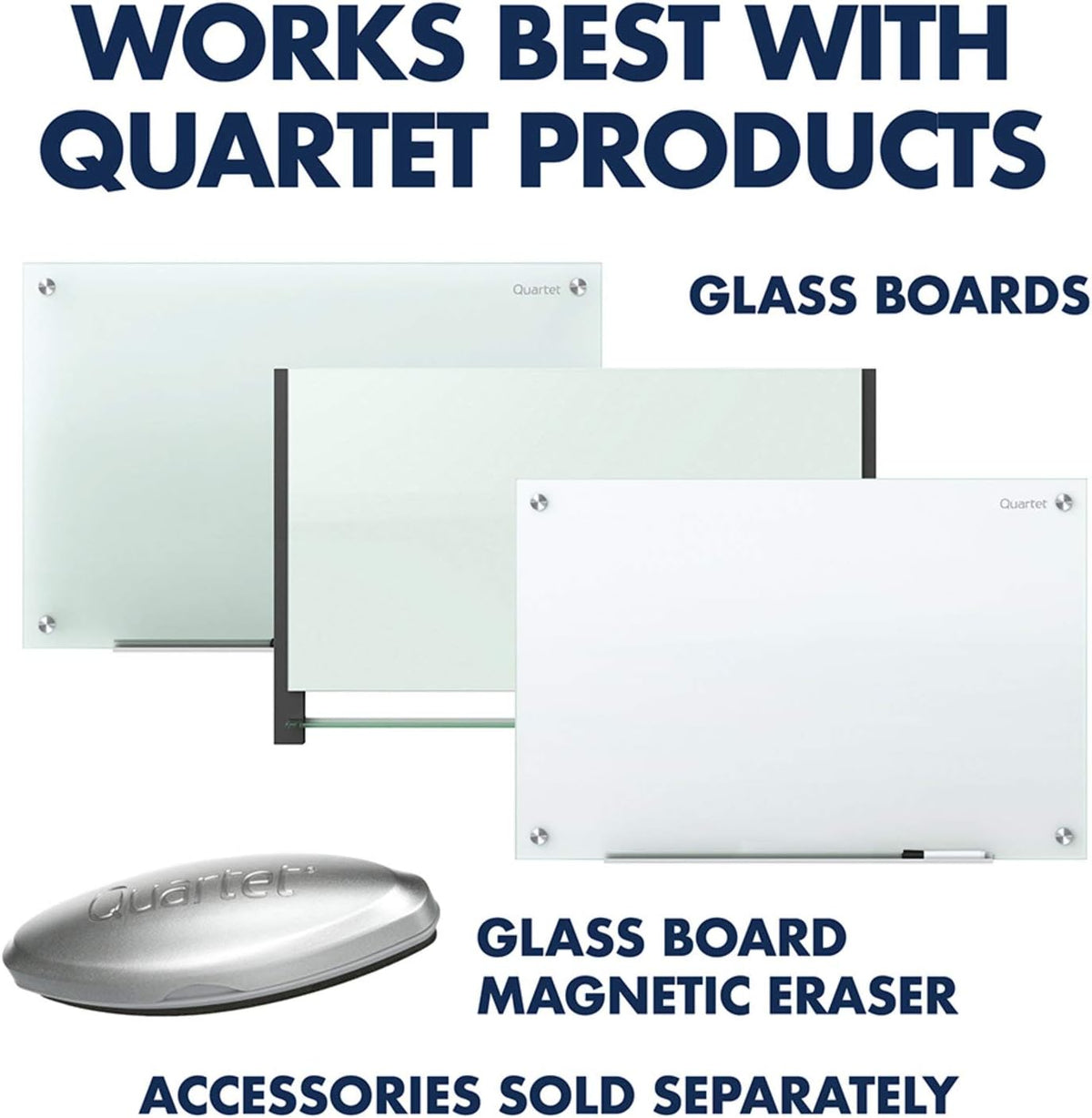 Quartet Glass Board Dry Erase Markers, Premium Whiteboard Markers, Bullet Tip...