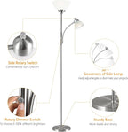 RISLG Floor Lamp, Dimmable Standing lamp, Stepless Dimming Brightness, Included - Image 4
