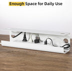 YECAYE Large Under Desk Cable Management, Easy Install Cable Management Under - Image 4