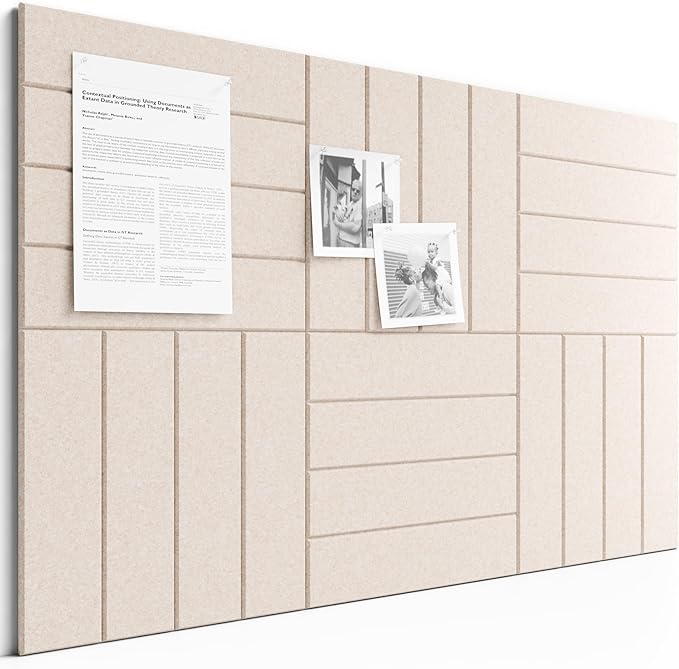 Bumusty Large Cork Board Alternative-36 x24 Felt Bulletin Board Tiles, by Bumusty