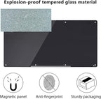 TOWON 8 x 4ft Glass Whiteboard Wall, Big Glass Dry Erase Board - Image 5
