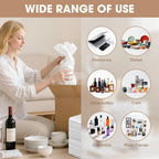 100 Pack Dish Packing Supplies for Moving, 12x12 Inch Cushion Foam Pouches | Large Foam Wrap Pouches Protecting Mugs,Cups,Glass,Frames,China and Dishes, Moving Supplies for Dishes