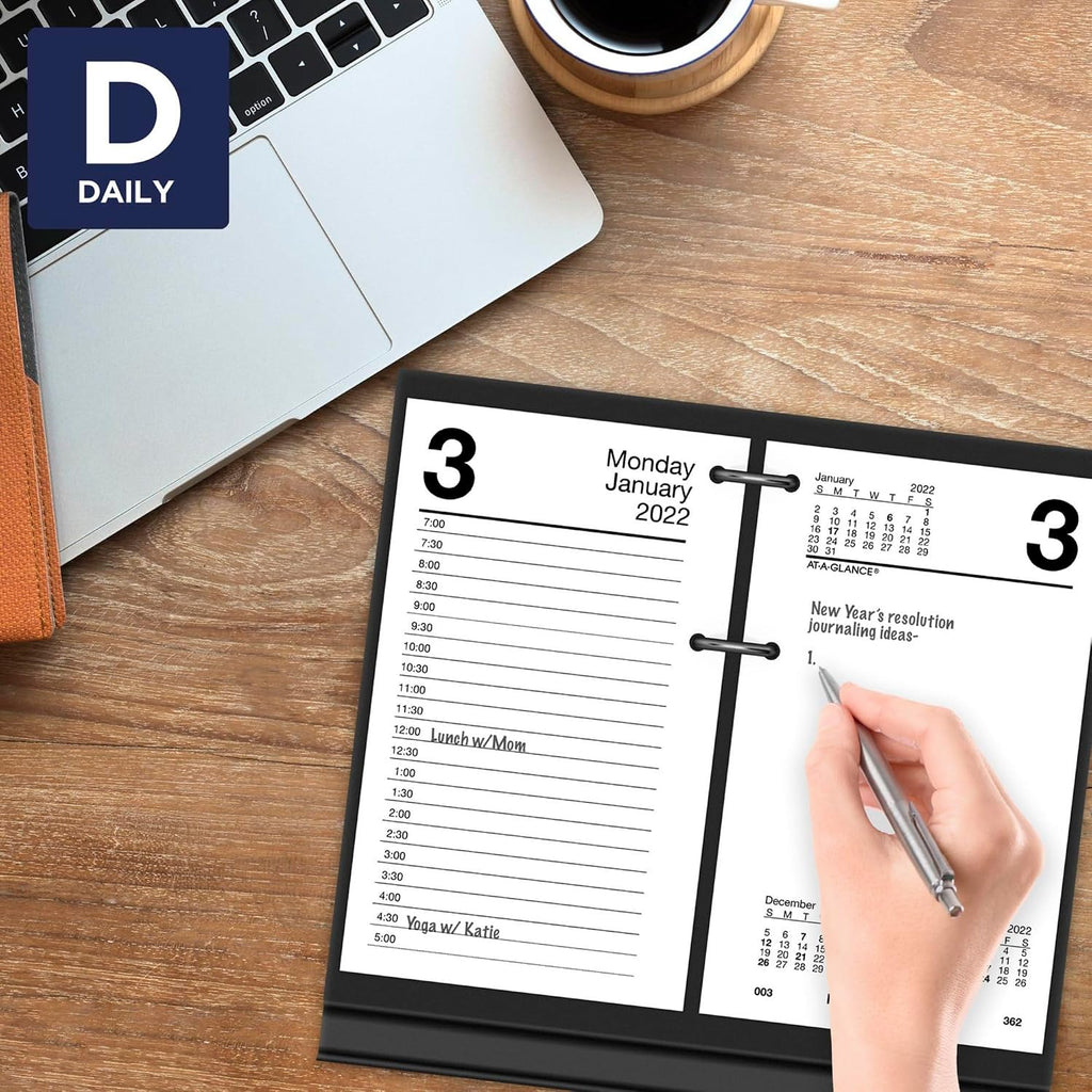 2022 Daily Desk Calendar Refill by AT-A-GLANCE, 3 1/2" X 5 27/32", Loose-Leaf (E71750)