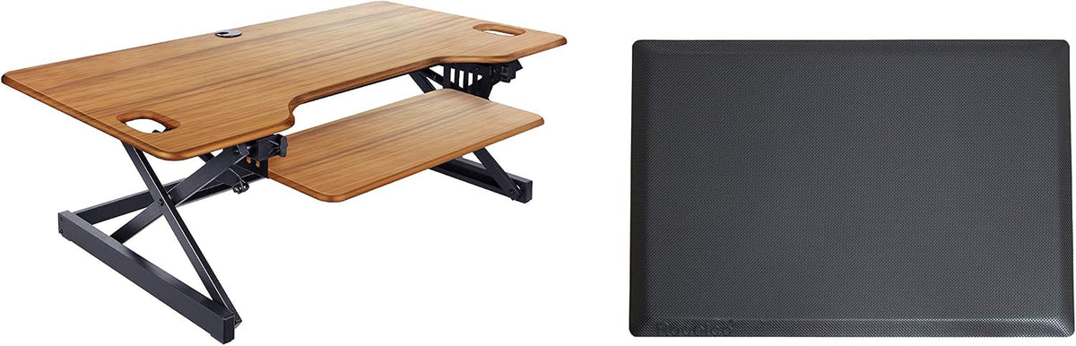 Rocelco 46" Large Height Adjustable Standing Desk Converter