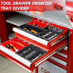FLYVOLE Tool Box Organizer Tray, Toolbox Desk Drawer Organizer, Tool Box Tray - Image 3