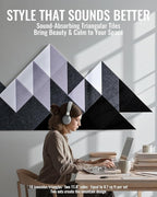 PebblingQ Felt Wall Tiles Bulletin Board, Modular Decorative Panels - Image 4