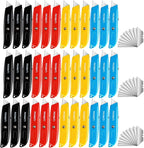 REXBETI 36 Pack Utility Knife Retractable Box Cutter, 4 Color Heavy Duty by REXBETI