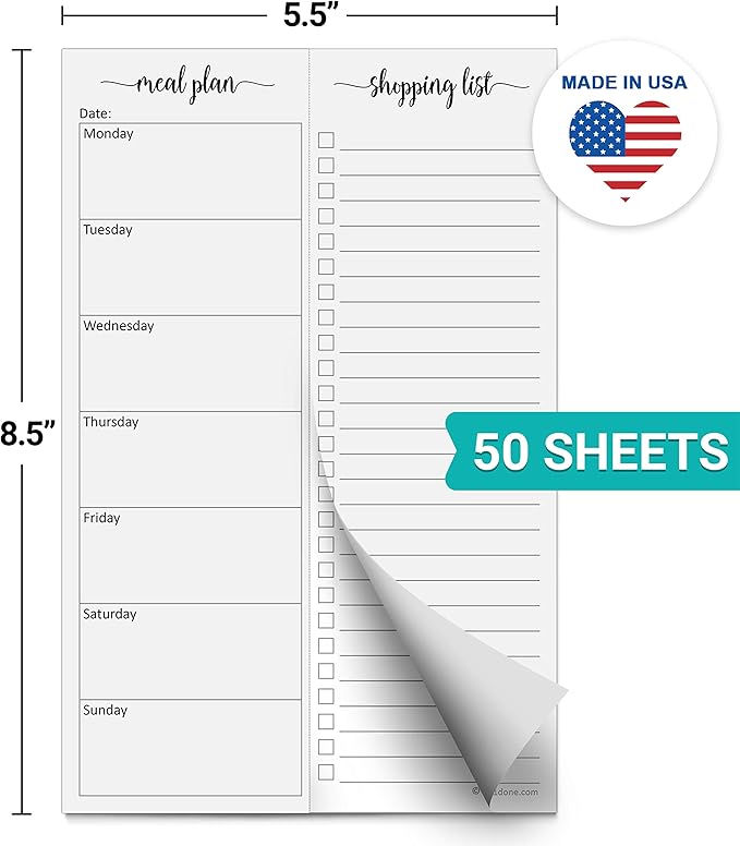 321Done Meal Planning Notepad - Image 2
