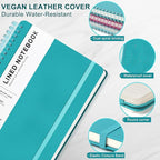 Turquoise Lined Spiral Journal Notebook - Image 4