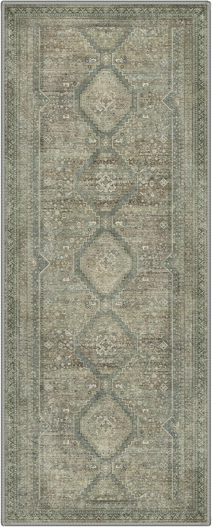 GENIMO Runner Rug 2x6 Non Slip Machine Washable Hallway Runner Rug, Low Pile - Image 4