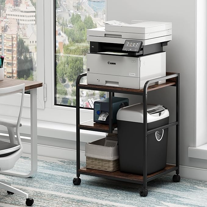 Fannova 22 x 18 Inch Large Printer Stand, Mobile Printer Table - Image 4