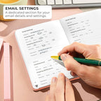 Clever Fox Password Book with alphabetical tabs. Internet Address Organizer - Image 4