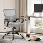 dumos home office chair, ergonomic lumbar support desk, view 9