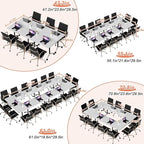 Conference Table Flip Top Mobile Conference Room Tables, Folding Conference - Image 4