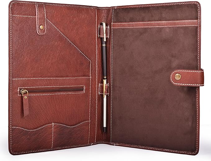 Leather Village Leather Portfolio Organizer - Image 5
