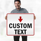 Custom Arrow Directional Sign, Down Arrow, 24x30 Inches, 3M EGP Reflective - Image 2