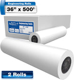 Alliance Wide Format Paper Bond Engineering Rolls (2 Rolls, 36 In x 500 Ft)