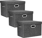 TYEERS Large Collapsible Storage Bins by StorageOrganization
