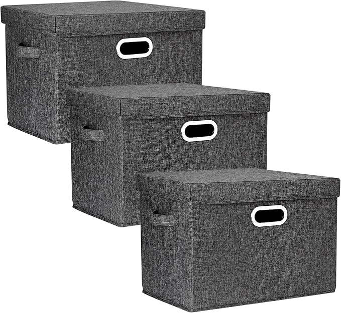 TYEERS Large Collapsible Storage Bins by StorageOrganization