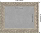 Amanti Art Silver Framed Magnetic Board 25x31 Medium Vision Board - Image 2