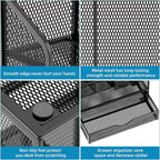 Marbrasse Mesh Pen Holder for Desk, Desk Organizers and Accessories for Office - Image 6