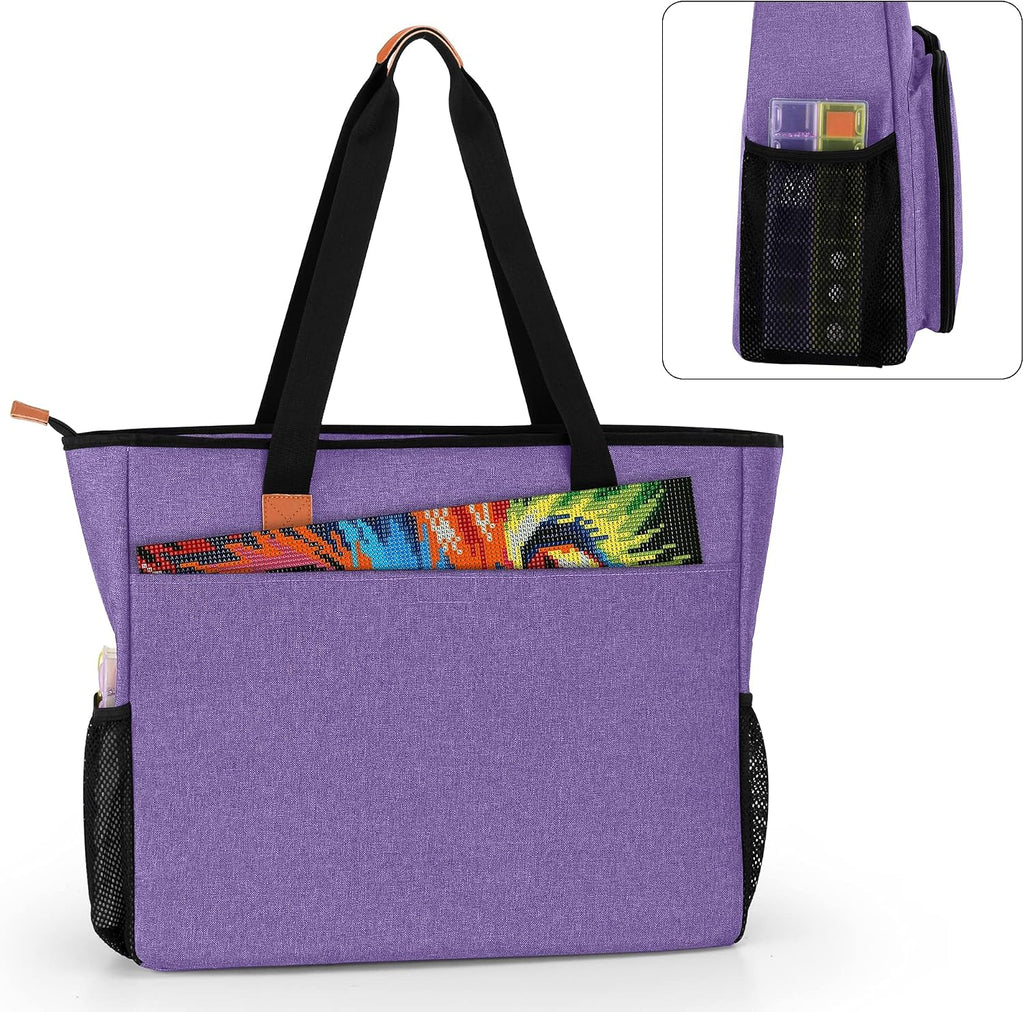 luxja diamond painting carrying case for a3 light, side view