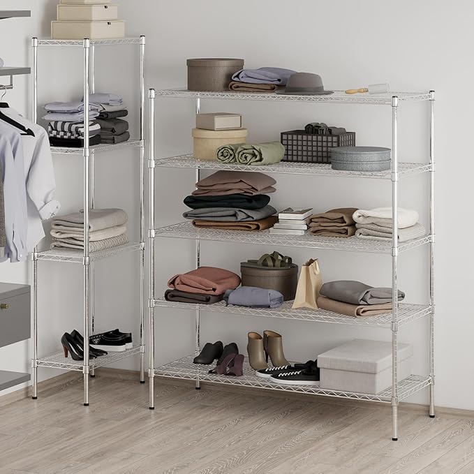 Regal Altair 21" Deep x 54" Wide x 64" Height Wire Shelving Kit | 5-Tier | NSF - Image 7
