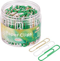 NEEWAY 200pcs Large Green Paper Clips, 2 Inch Jumbo Paper Clip, Ceative Colored by NEEWAY