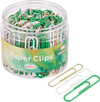 NEEWAY 200pcs Large Green Paper Clips, 2 Inch Jumbo Paper Clip, Ceative Colored by NEEWAY